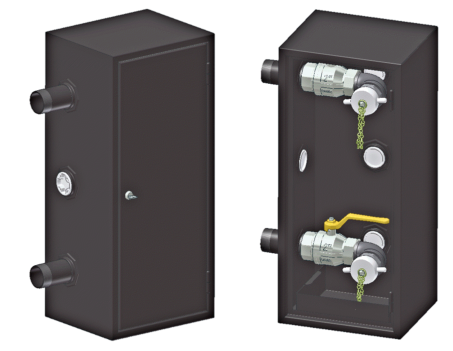 Offset Fill Cabinet 2 way side entry